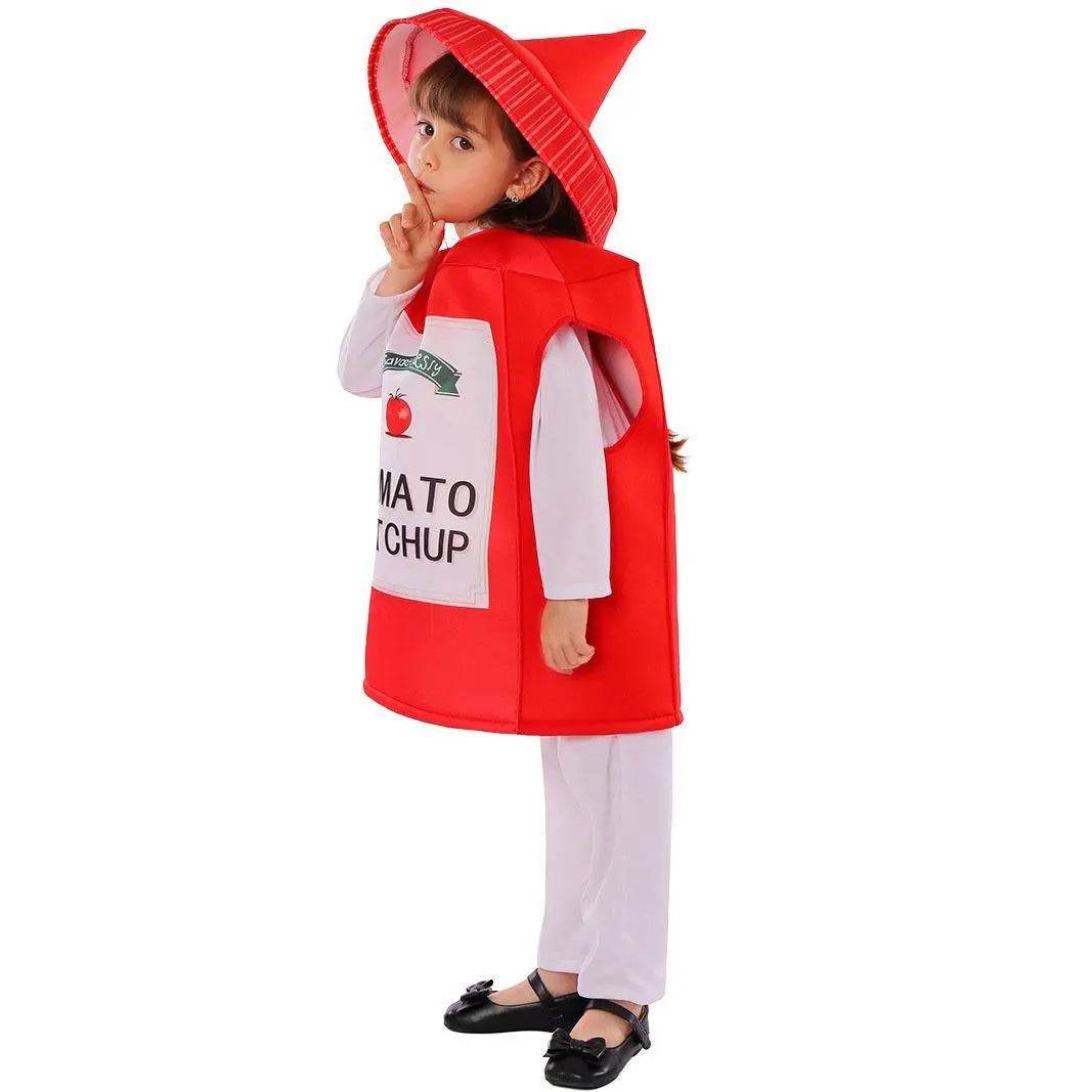 Ketchup Kids Funny Stage Performance Cosplay Costumes Halloween - Ecosfun