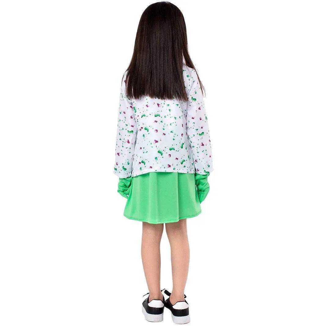 Kids Scientist Halloween Costume Funny Role Play Outfit for Girls' Stage Performances - Ecosfun