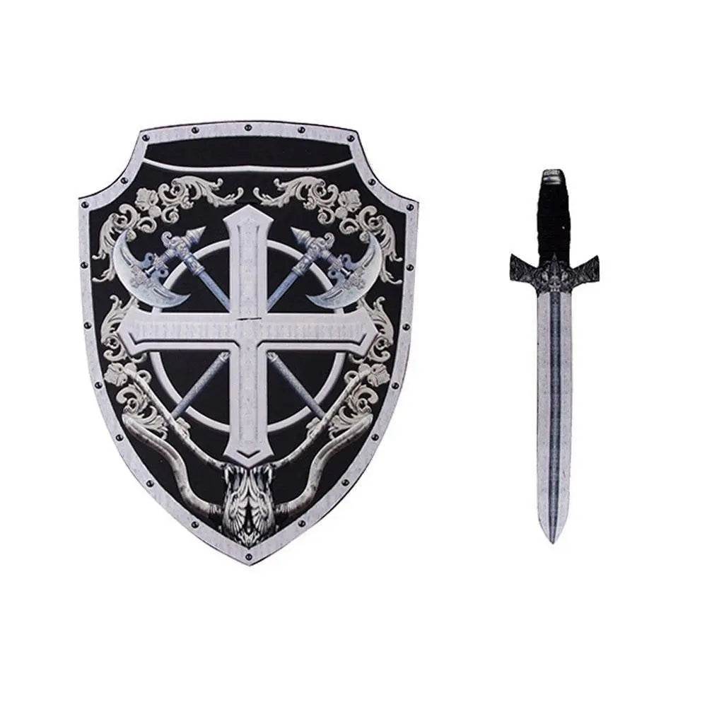 Kids Skeleton Knight Cosplay Costume Scary Halloween Kindergarten Stage Performance Outfit - Ecosfun