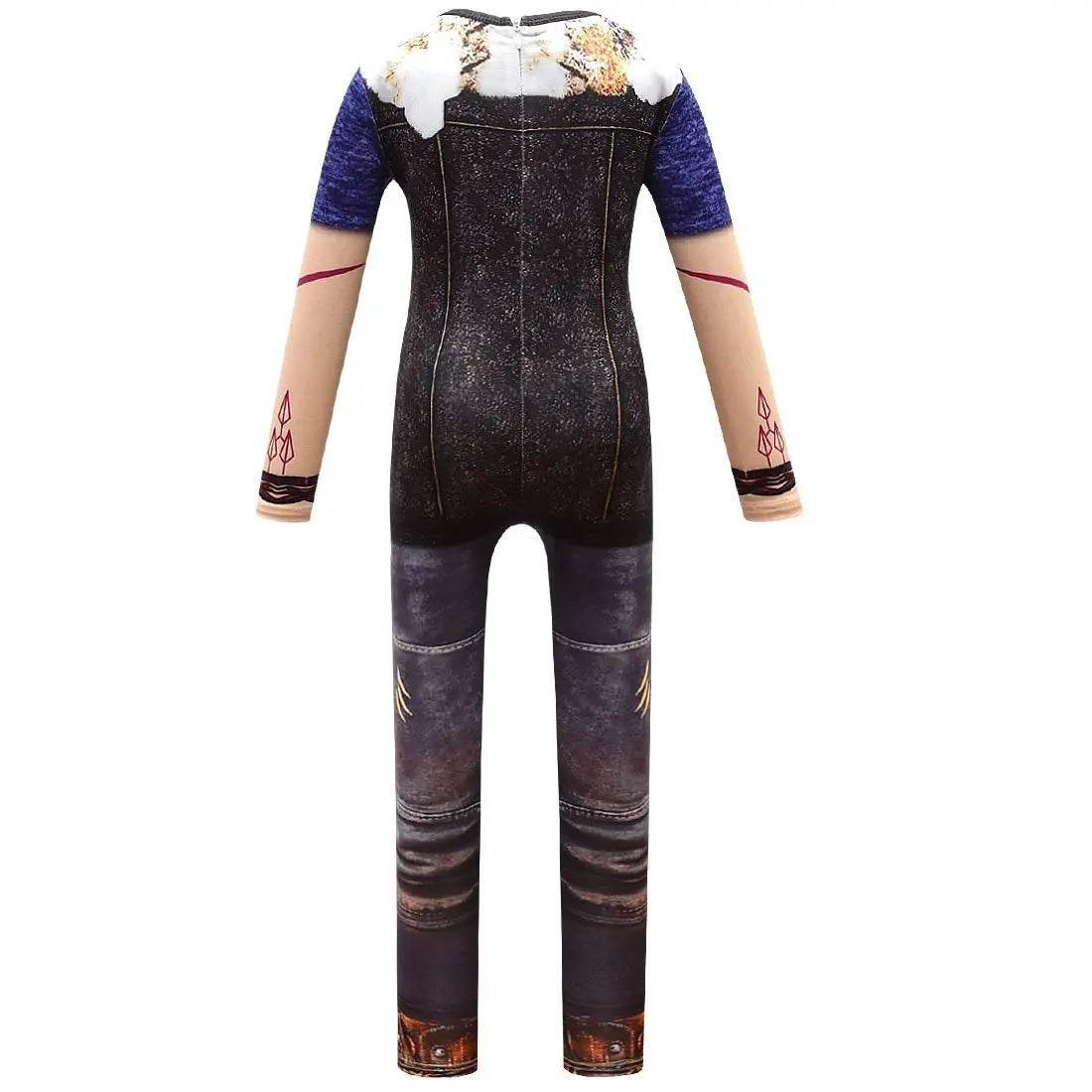 Kids Zombies 2 Werewolf Costumes jumpsuits onesies blue Children Jumpsuit Bodysuit Outfits - Ecosfun