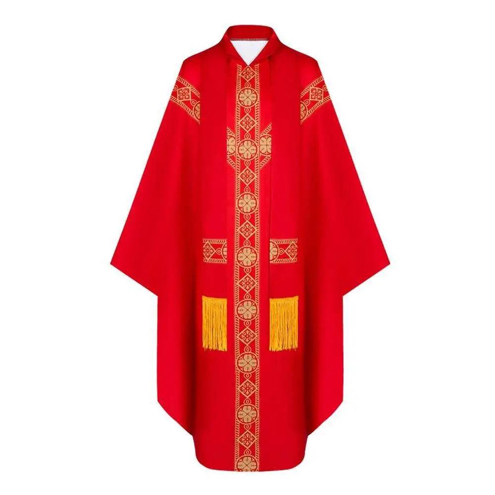 Medieval Cloak Spliced Priest Uniform Cosplay Costume Outfits Halloween Carnival Suit - Ecosfun