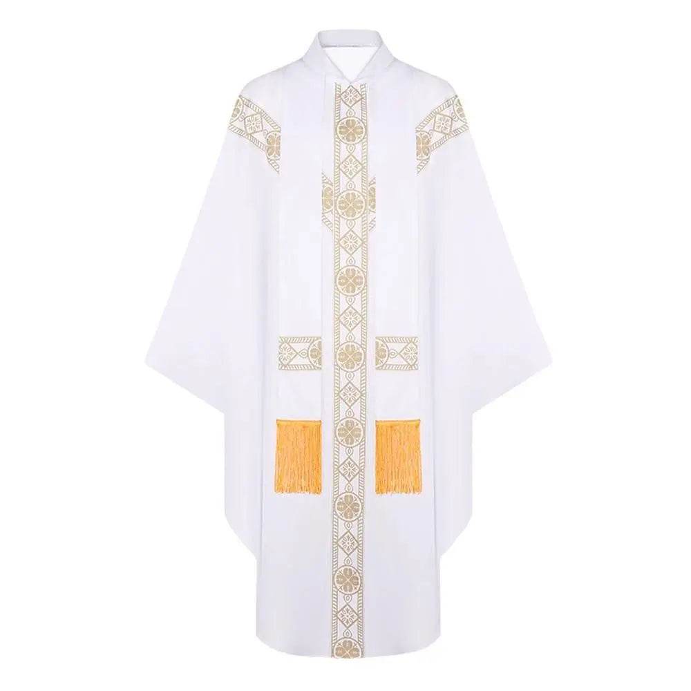 Medieval Cloak Spliced Priest Uniform Cosplay Costume Outfits Halloween Carnival Suit - Ecosfun