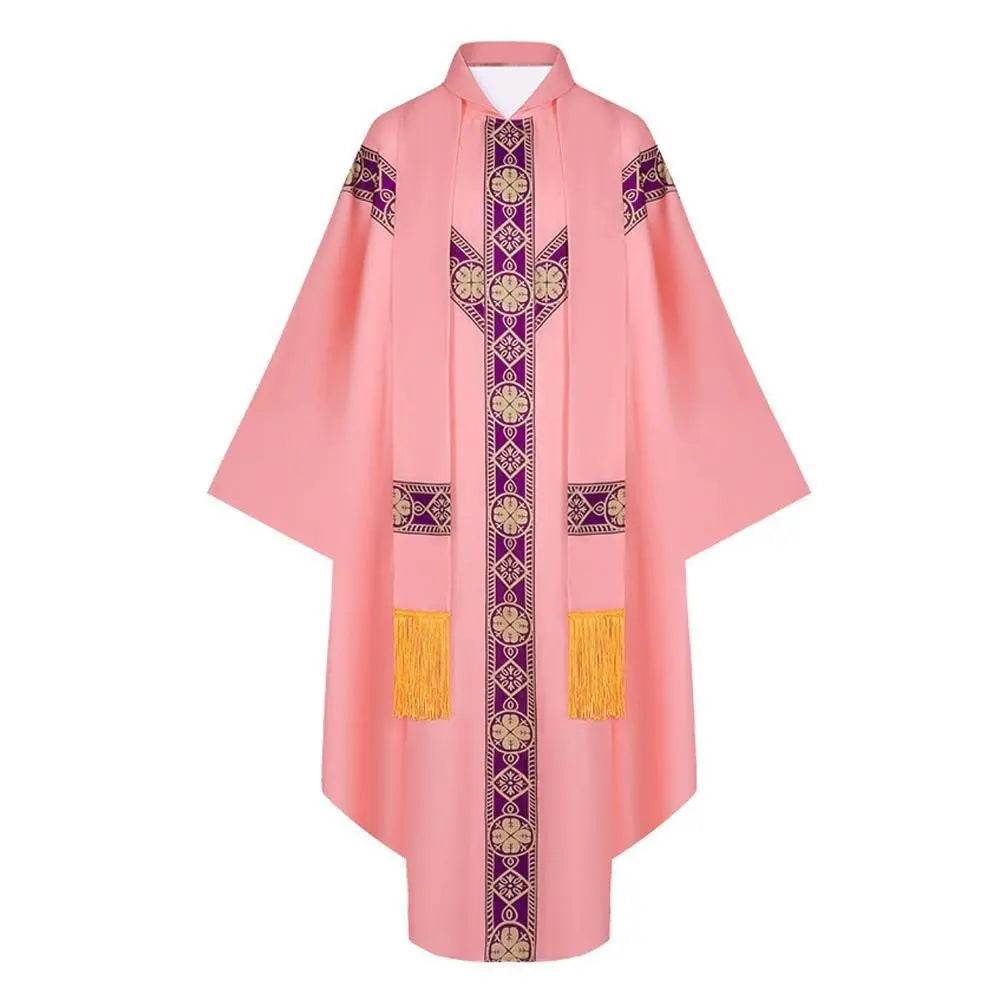 Medieval Cloak Spliced Priest Uniform Cosplay Costume Outfits Halloween Carnival Suit - Ecosfun