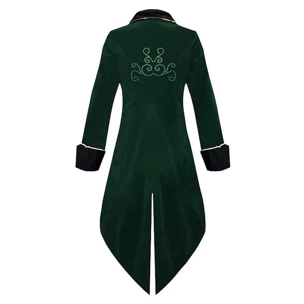 Medieval Steampunk Tailcoat Halloween Costumes Vampire Gothic Jackets Vintage Coat For Men - Ecosfun