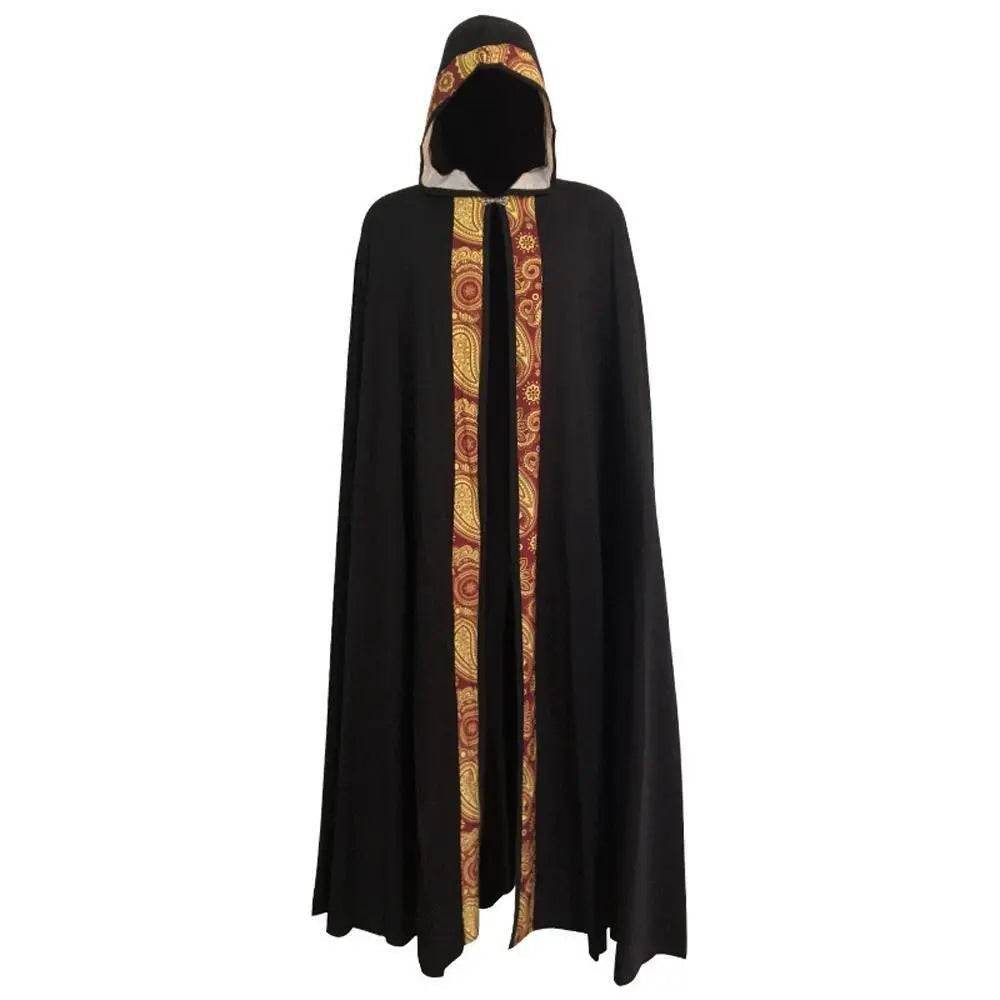 Men's Long Cloak Medieval Church Clergy Loose Dress Cape Cosplay Costume Halloween Outfit - Ecosfun