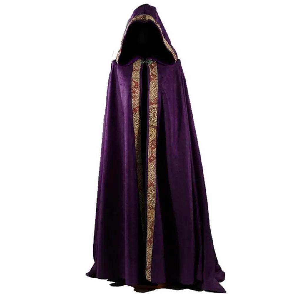 Men's Long Cloak Medieval Church Clergy Loose Dress Cape Cosplay Costume Halloween Outfit - Ecosfun