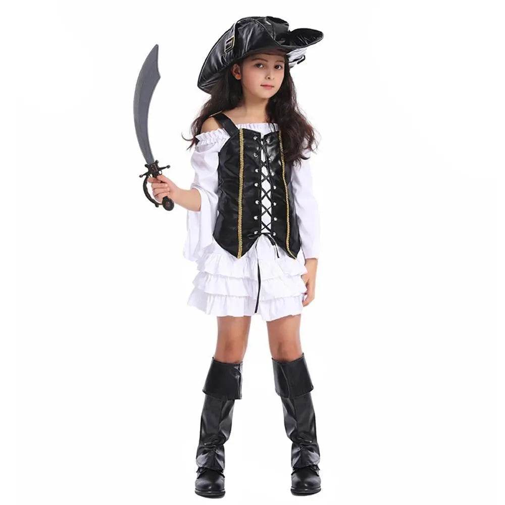 Pirate Outfit Cosplay Costume Fancy Dress Halloween For Kids - Ecosfun