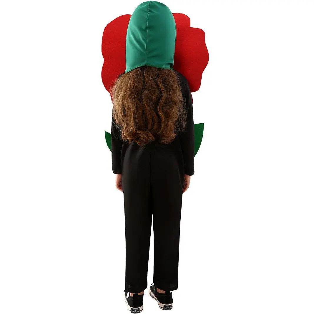 Rose Flower Children's Day Kids Jumpsuit Stage Party Cosplay Costumes - Ecosfun