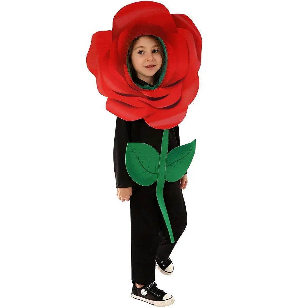 Rose Flower Children's Day Kids Jumpsuit Stage Party Cosplay Costumes - Ecosfun