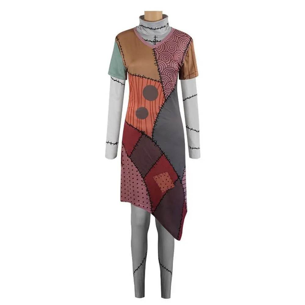 Sally Jack Skellington Finkelstein Costume Dress The Nightmare Before Christmas Halloween - Ecosfun