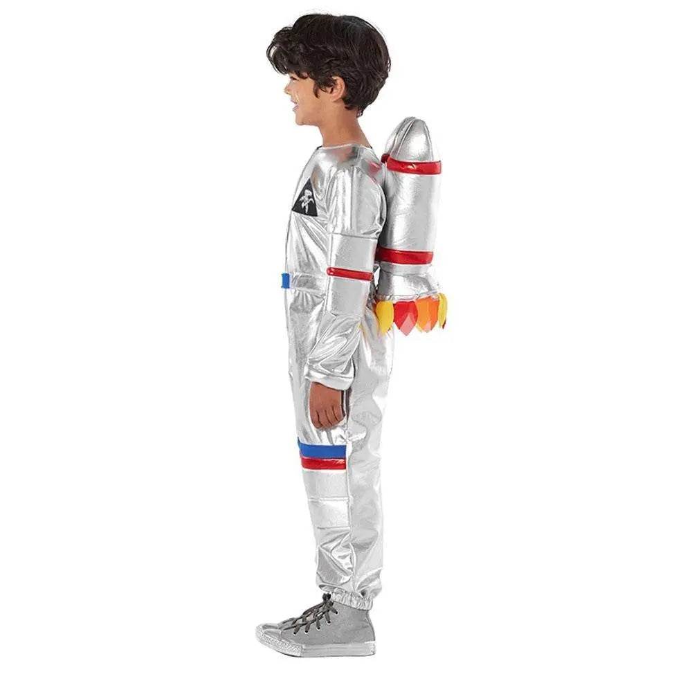 Silver Space Suit Costume Astronaut Pilot Cosplay and Performance Outfit - Ecosfun