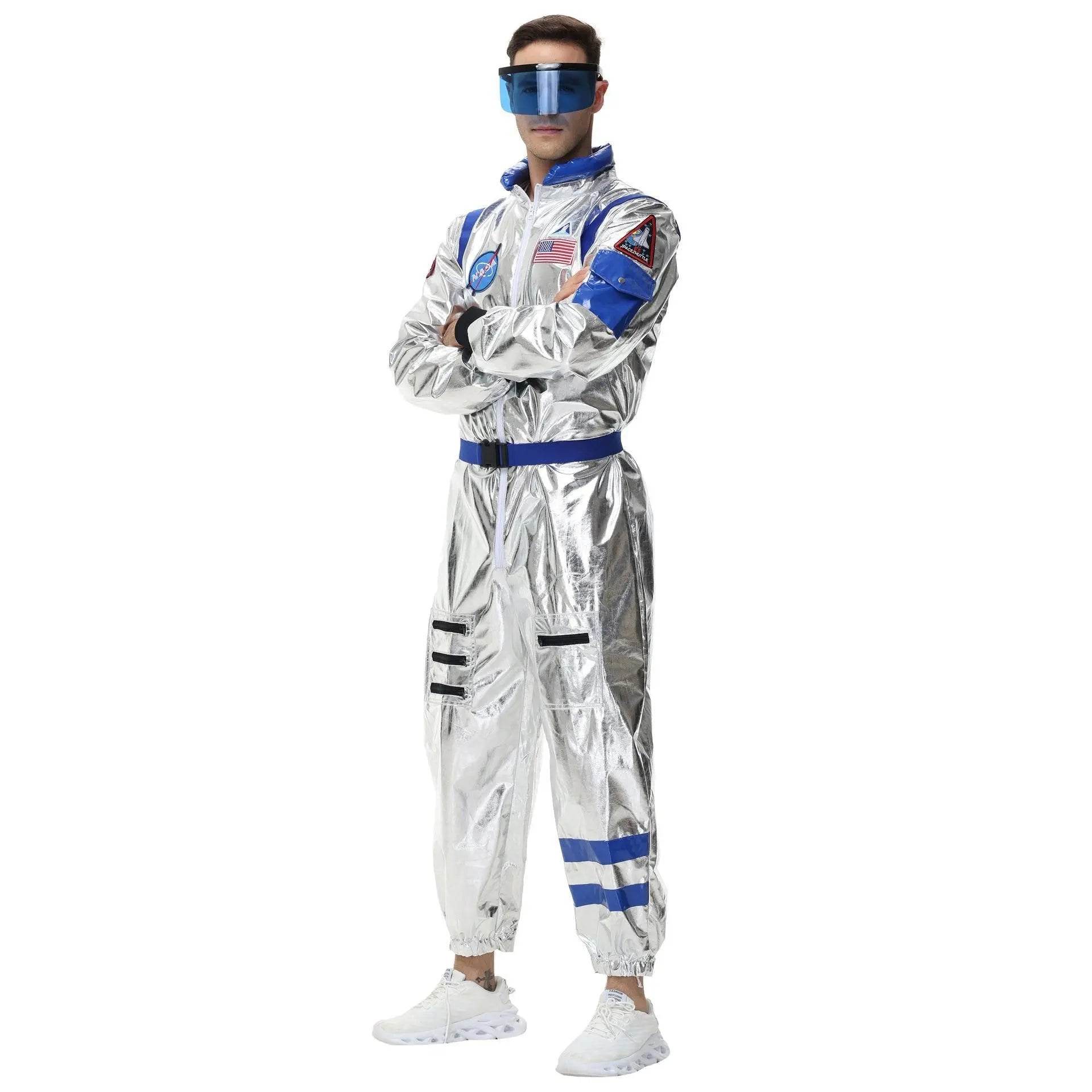 Space Suit Astronaut Couples Costume Carnival Halloween For Women Men - Ecosfun