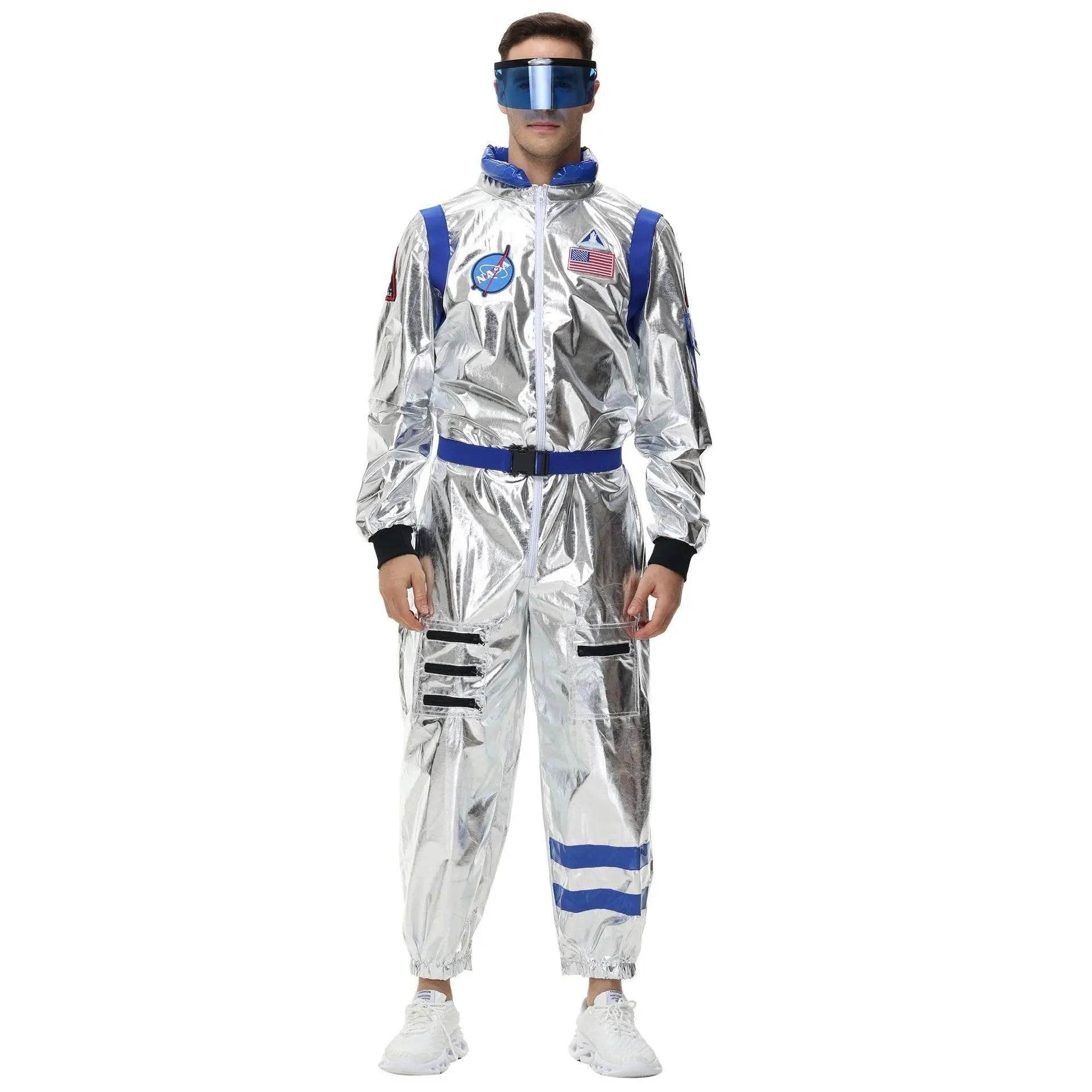 Space Suit Astronaut Couples Costume Carnival Halloween For Women Men - Ecosfun