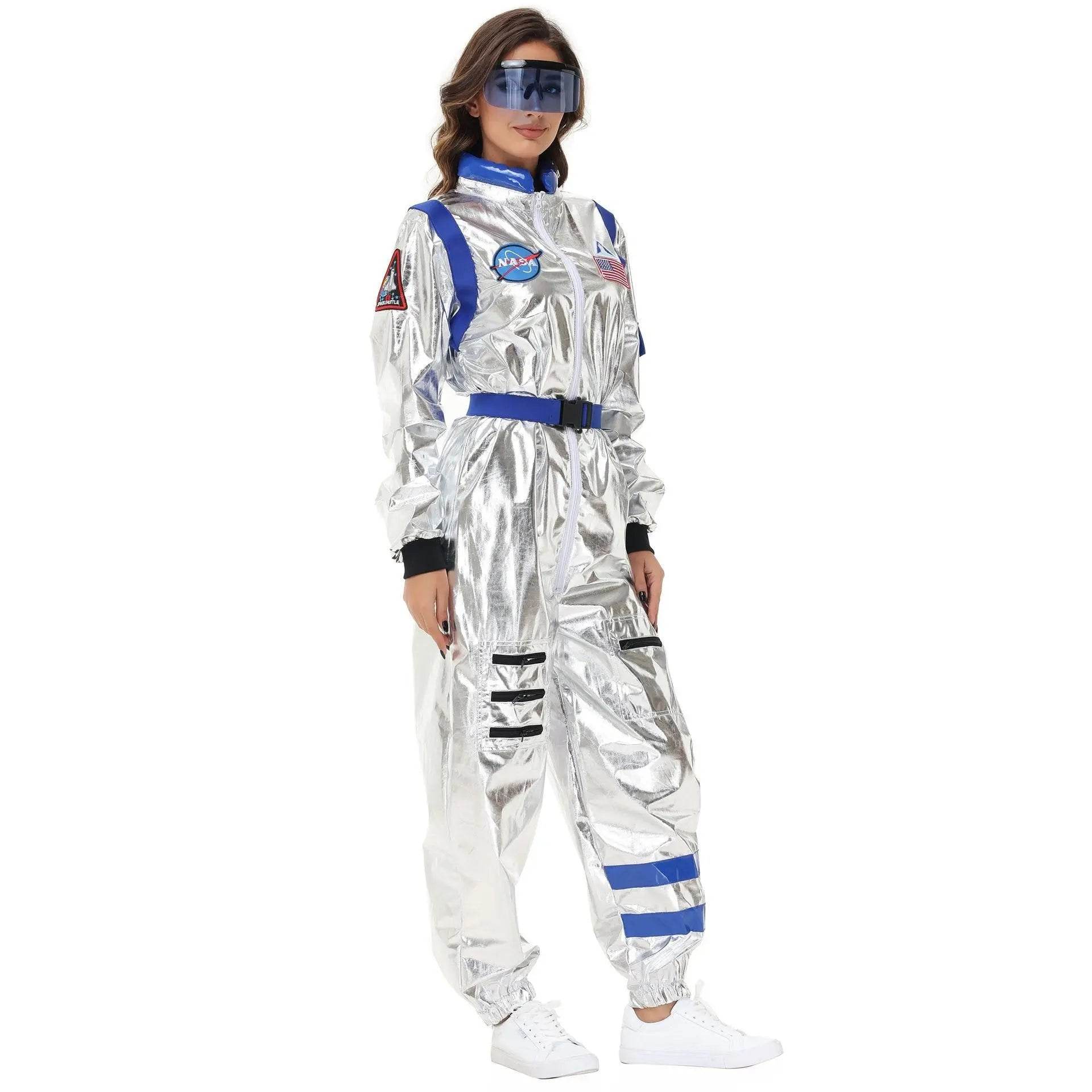 Space Suit Astronaut Couples Costume Carnival Halloween For Women Men - Ecosfun