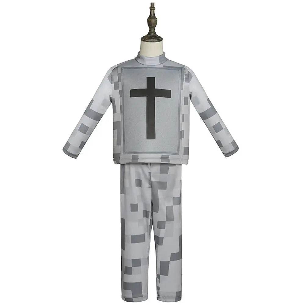 Steve Costume Minecraft Herobrine Notch Alex Cosplay Stage Game Costumes Suits For Kids - Ecosfun