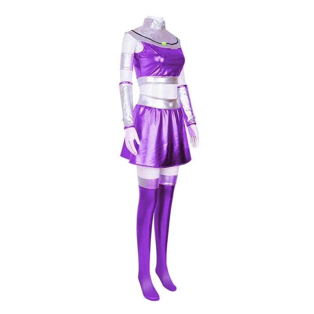 Teen Titans Cosplay Costume Princess Koriand'r Anime Suit Outfit Sets Up For Adults - Ecosfun