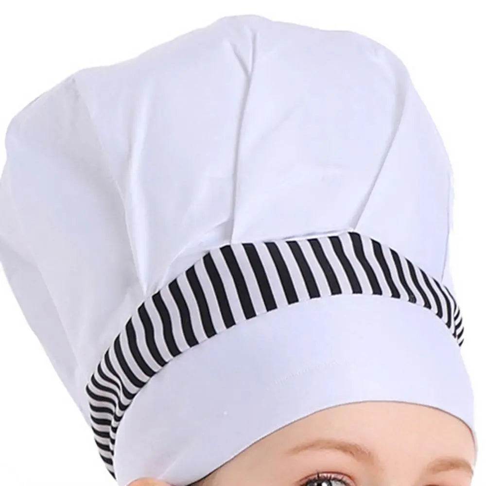 Western pastry chef costume for Kids Apron and Hat Set Cooking Baking - Ecosfun