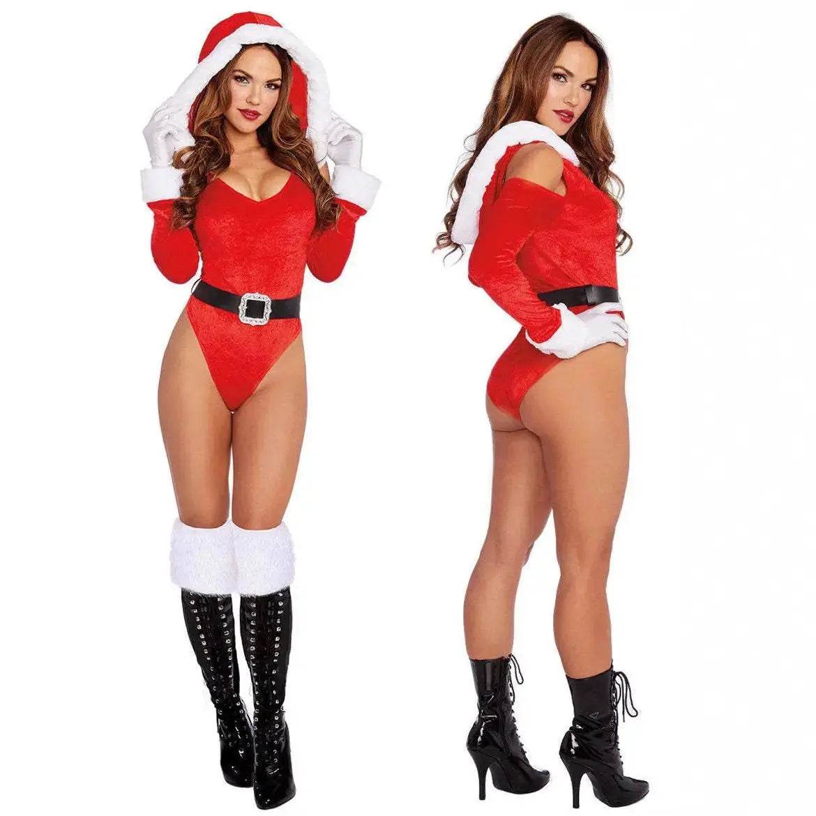 Women's Santa's Helper Jumpsuit Christmas Costumes - Ecosfun