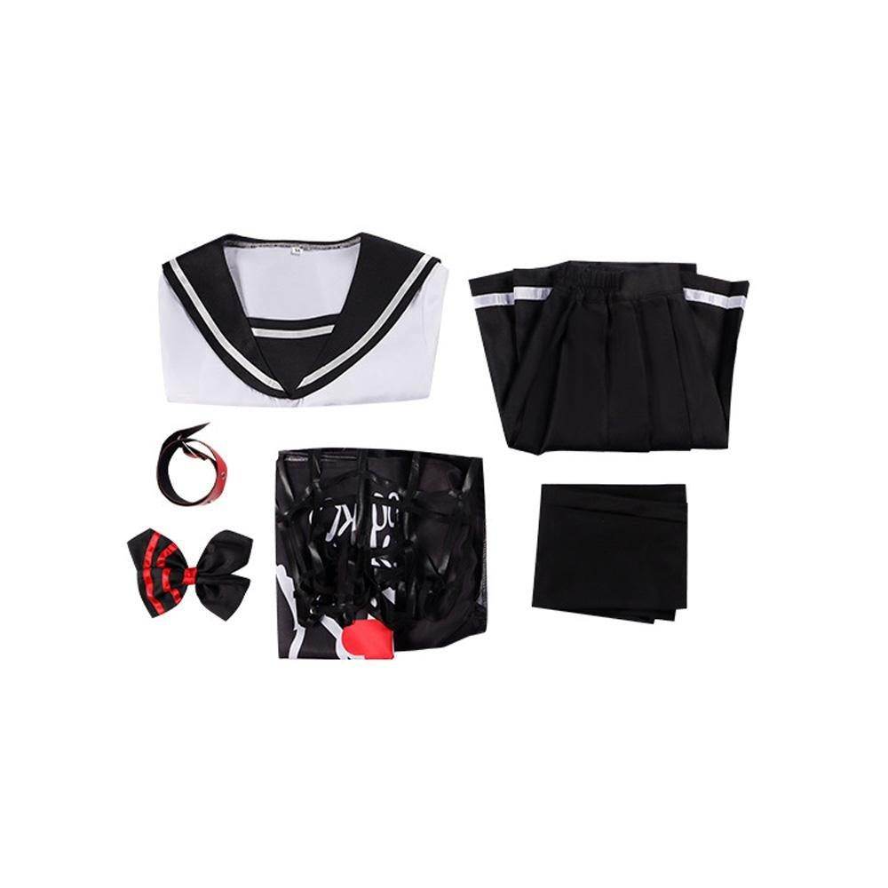 Dead Mount Death Play Shinoyama Poruka Sakimiya Misaki Anime Cosplay Costume Outfits Halloween Carnival Suit - Ecosfun