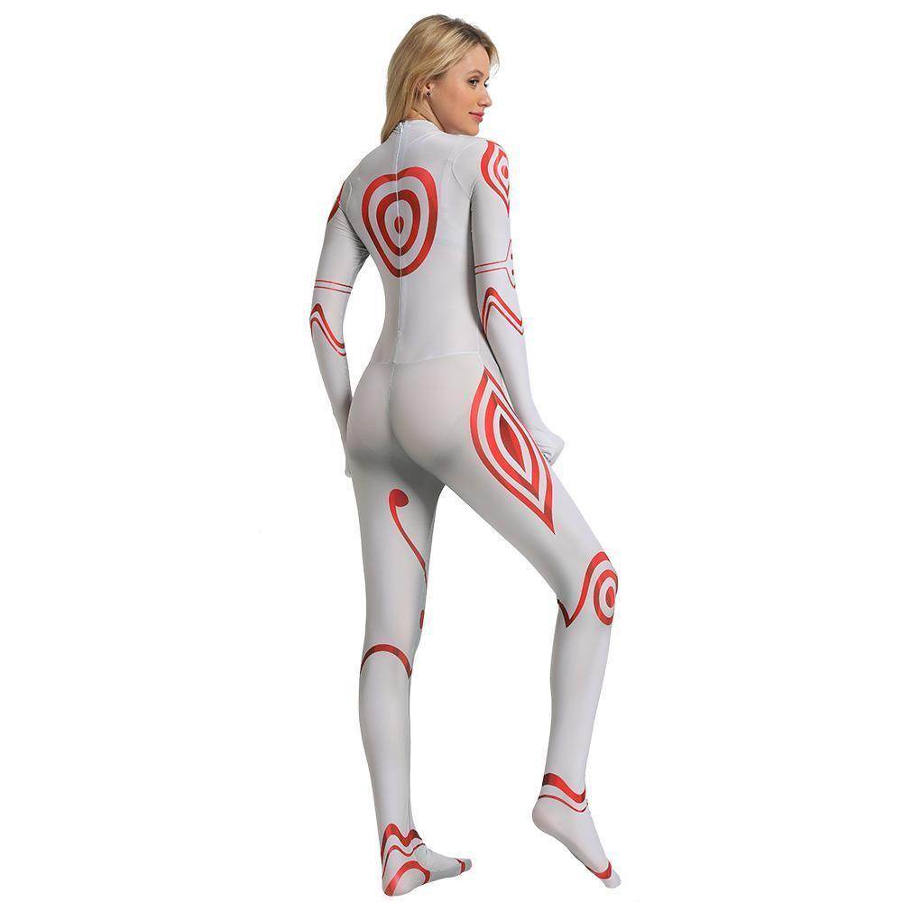 Deadman Wonderland Shiro Cosplay Costume Zentai Bodysuit for Halloween Party - Ecosfun