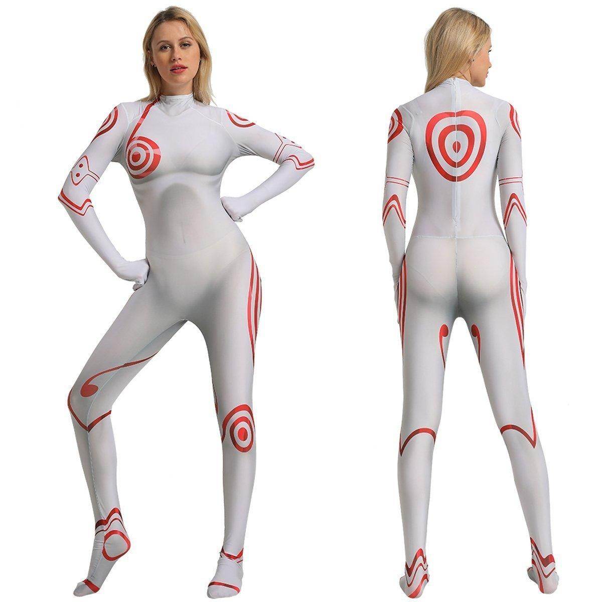 Deadman Wonderland Shiro Cosplay Costume Zentai Bodysuit for Halloween Party - Ecosfun