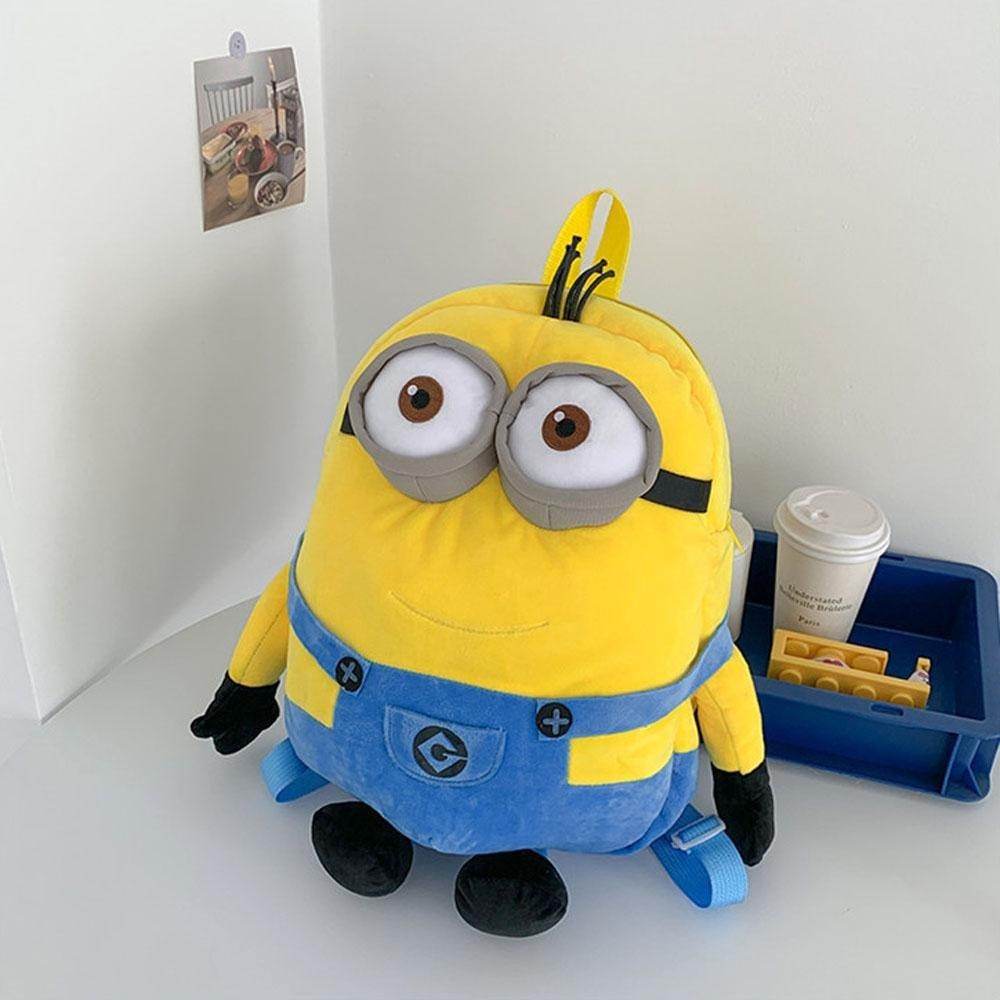 Despicable Me Minions Plush school bag large capacity student cartoon backpack - Ecosfun