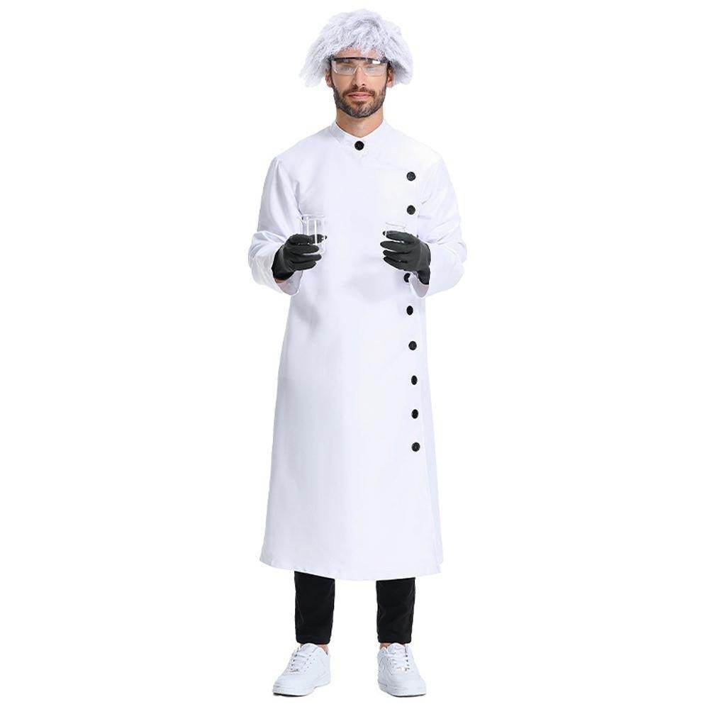 Frankenstein Mad scientist Professional Lab Coat Halloween Party Cosplay Set - Ecosfun