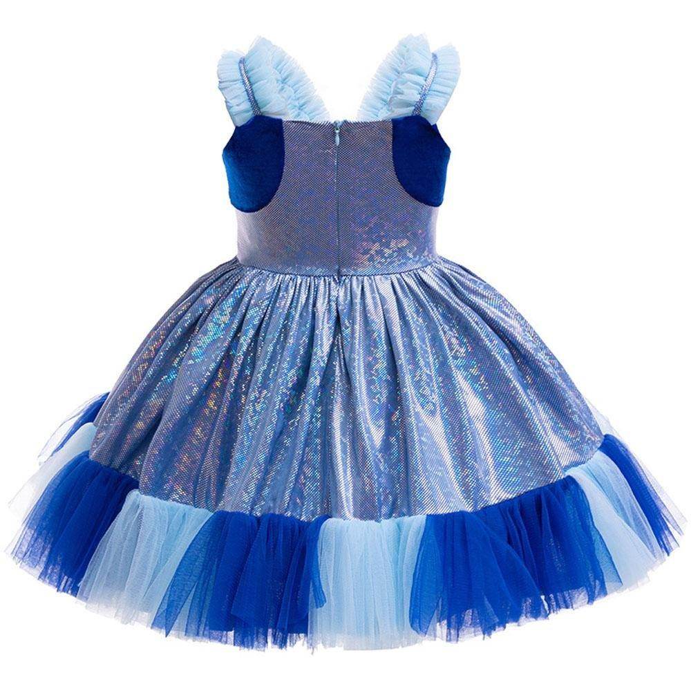Girls' Bluey Princess Dress Costume Cartoon Print Cosplay Tutu for Kids - Ecosfun