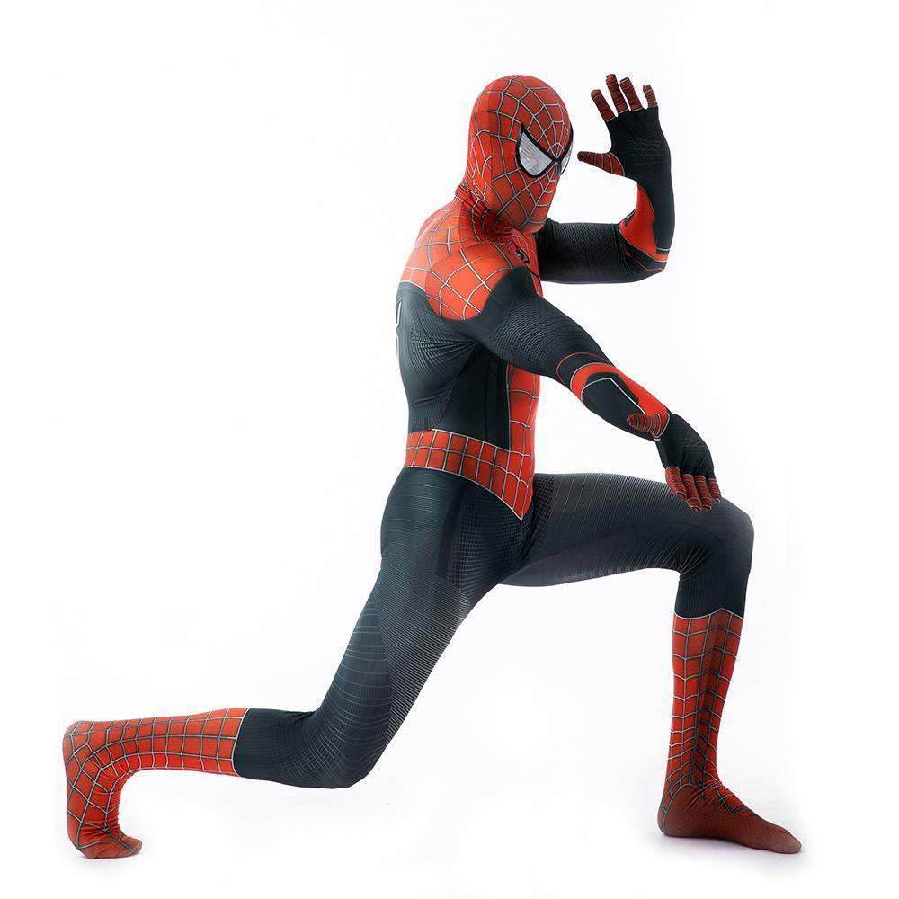 Halloween Cosplay Peter B Parker Spiderman Jumpsuit Superhero Tights Costume Suit Zentai For Adult Kids - Ecosfun
