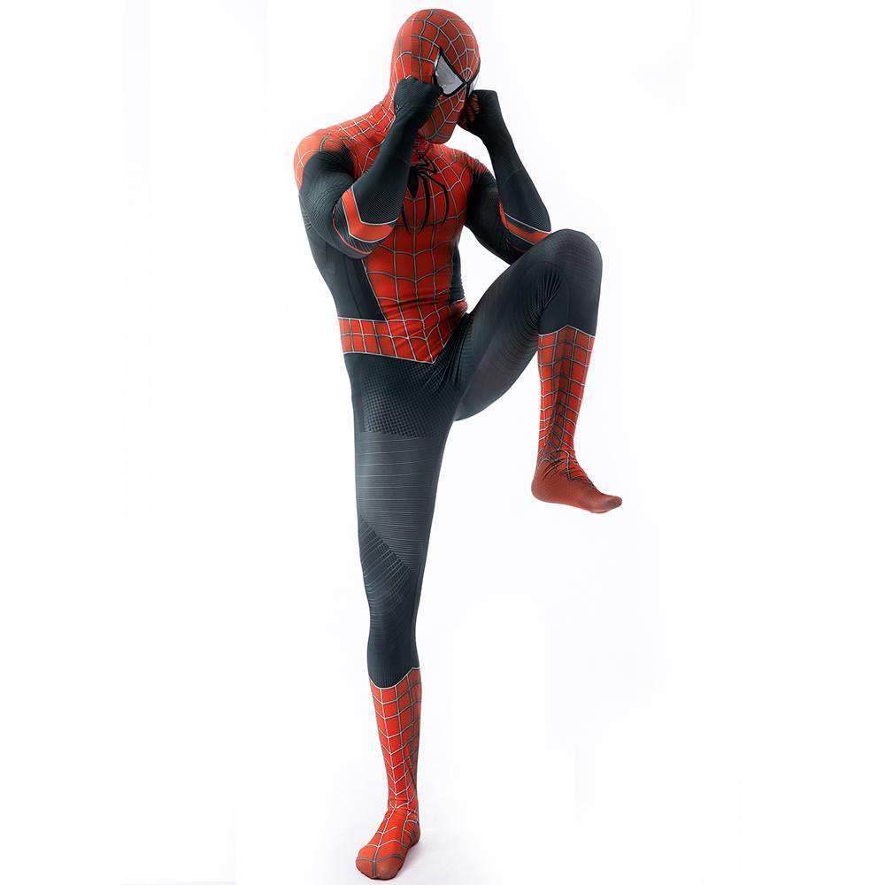 Halloween Cosplay Peter B Parker Spiderman Jumpsuit Superhero Tights Costume Suit Zentai For Adult Kids - Ecosfun
