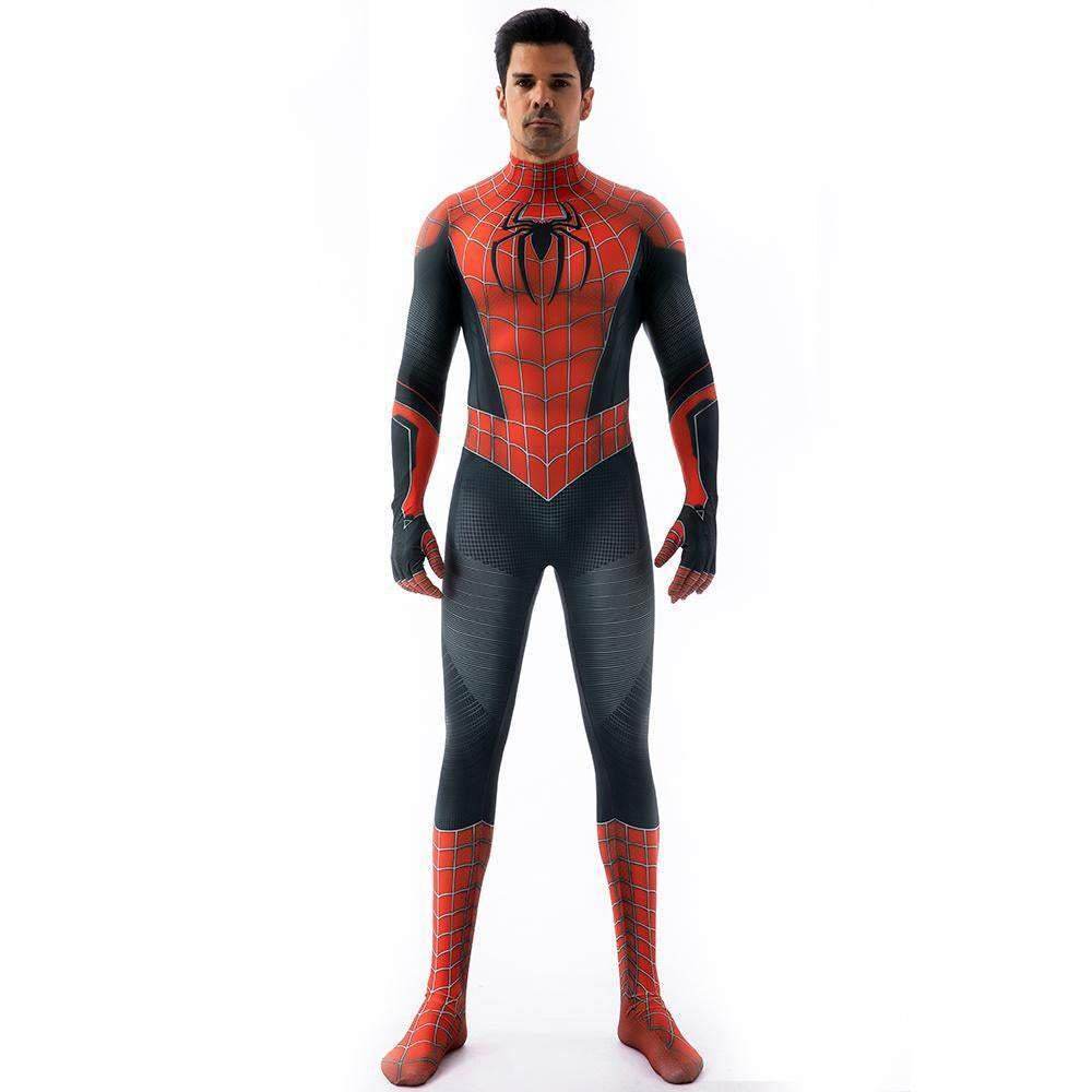 Halloween Cosplay Peter B Parker Spiderman Jumpsuit Superhero Tights Costume Suit Zentai For Adult Kids - Ecosfun