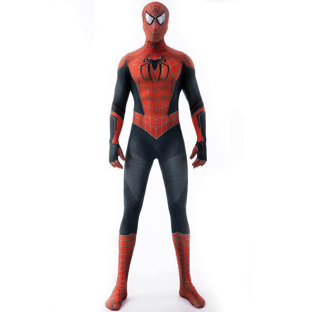 Halloween Cosplay Peter B Parker Spiderman Jumpsuit Superhero Tights Costume Suit Zentai For Adult Kids - Ecosfun