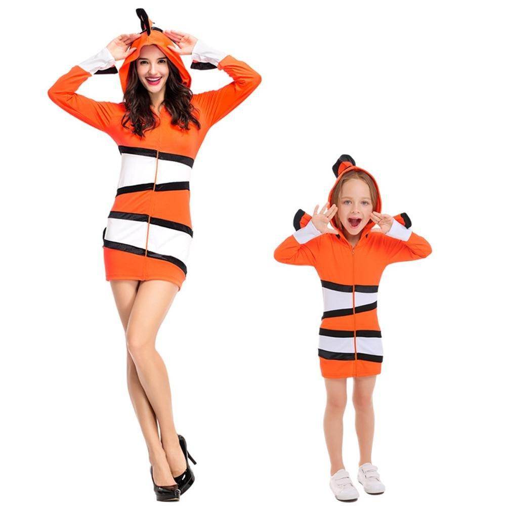 Halloween Ocean Theme Party Clown Fish Cosolay Matching Outfits - Ecosfun