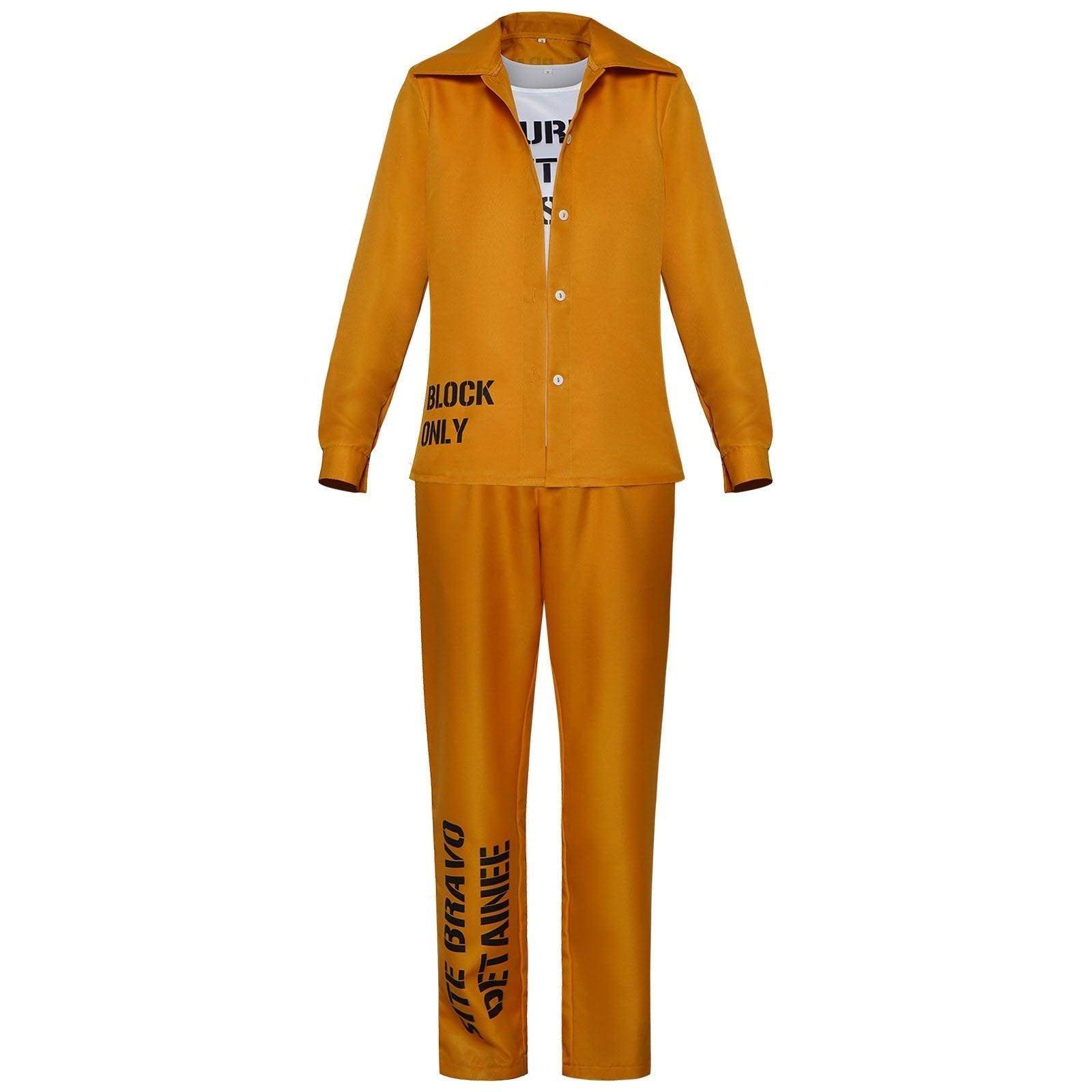 Halloween suicide squad clown Harley Quinn female prison uniform costumes - Ecosfun