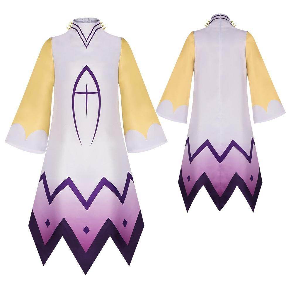 Hazbin Hotel Adam Cosplay Adam Robe Gloves Outfit Halloween - Ecosfun