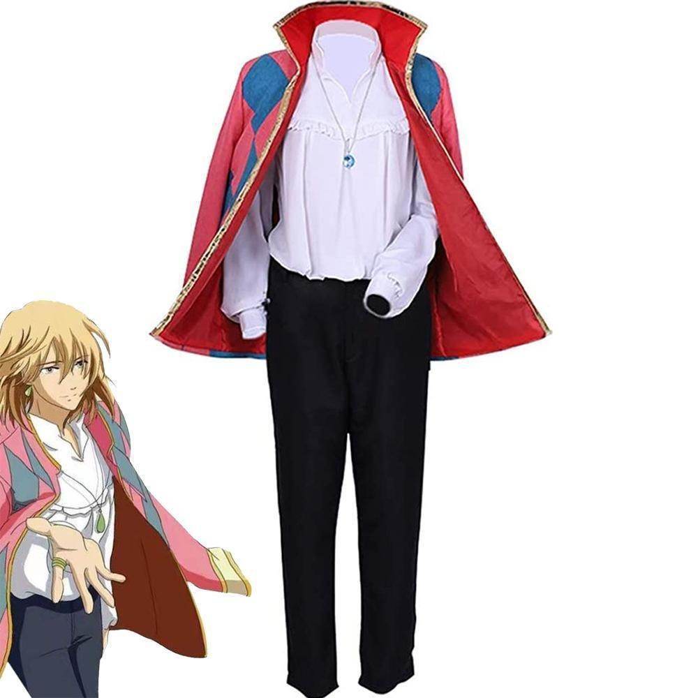 Howl Cosplay Costume Daily Anime Clothes Howl's Moving Castle Halloween Show Outfits for Adults - Ecosfun