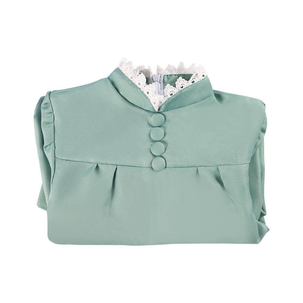 Howl's Moving Castle Green Maid Dress Halloween Carnival Suit Cosplay Costume - Ecosfun