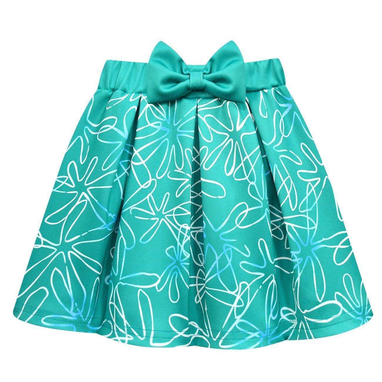 Kids' Inside Out Disgust Cosplay Costume Set Short Sleeve Pleated Dress with Bag - Ecosfun