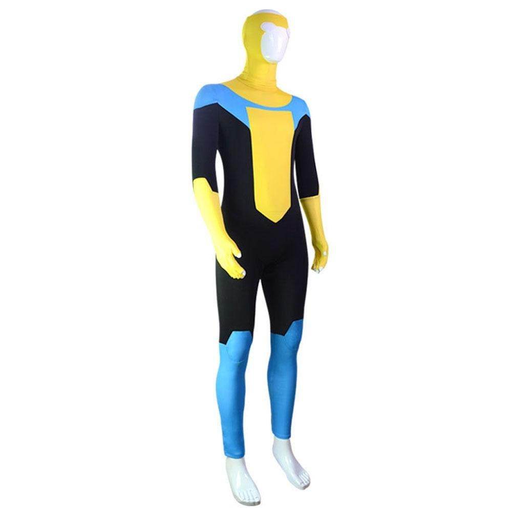 Mark Grayson Invincible Costume Bodysuit Zentai Hero Cloak Cosplay - Ecosfun