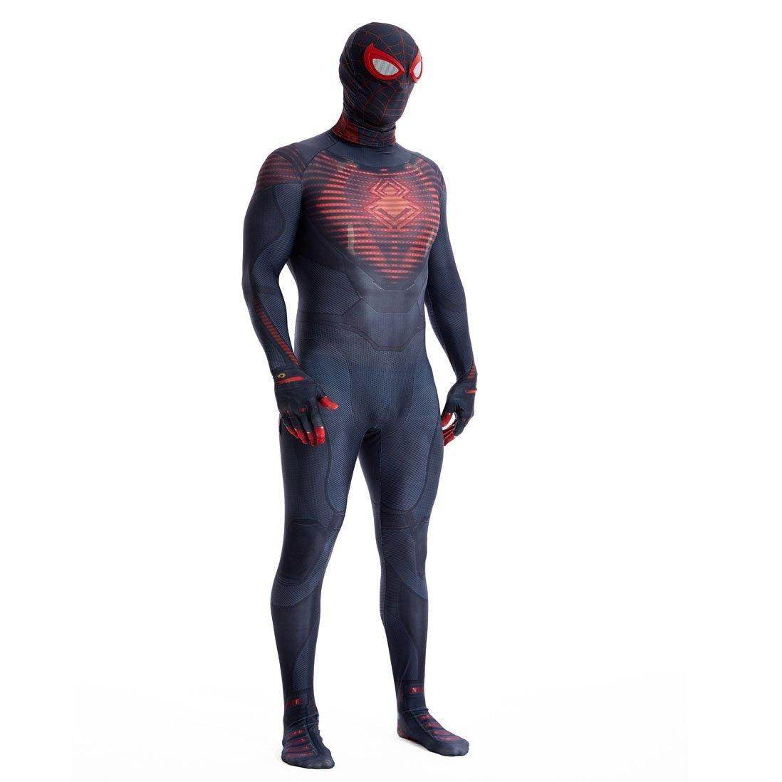Miles Morales Spider Man PS5 Cosplay Suit Ultimate Costume for Kids and Adults - Ecosfun