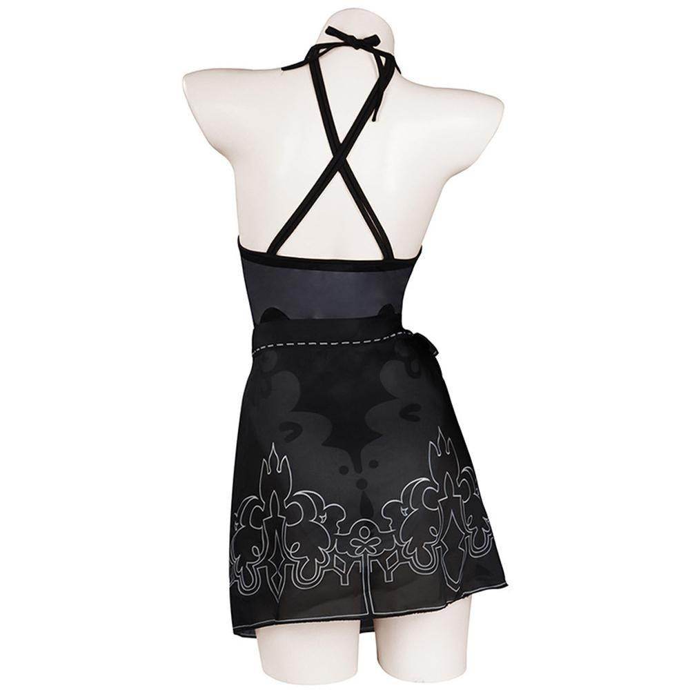NieR Automata YoRHa No.2 Swimsuit Cosplay Costume Swimwear Outfits - Ecosfun