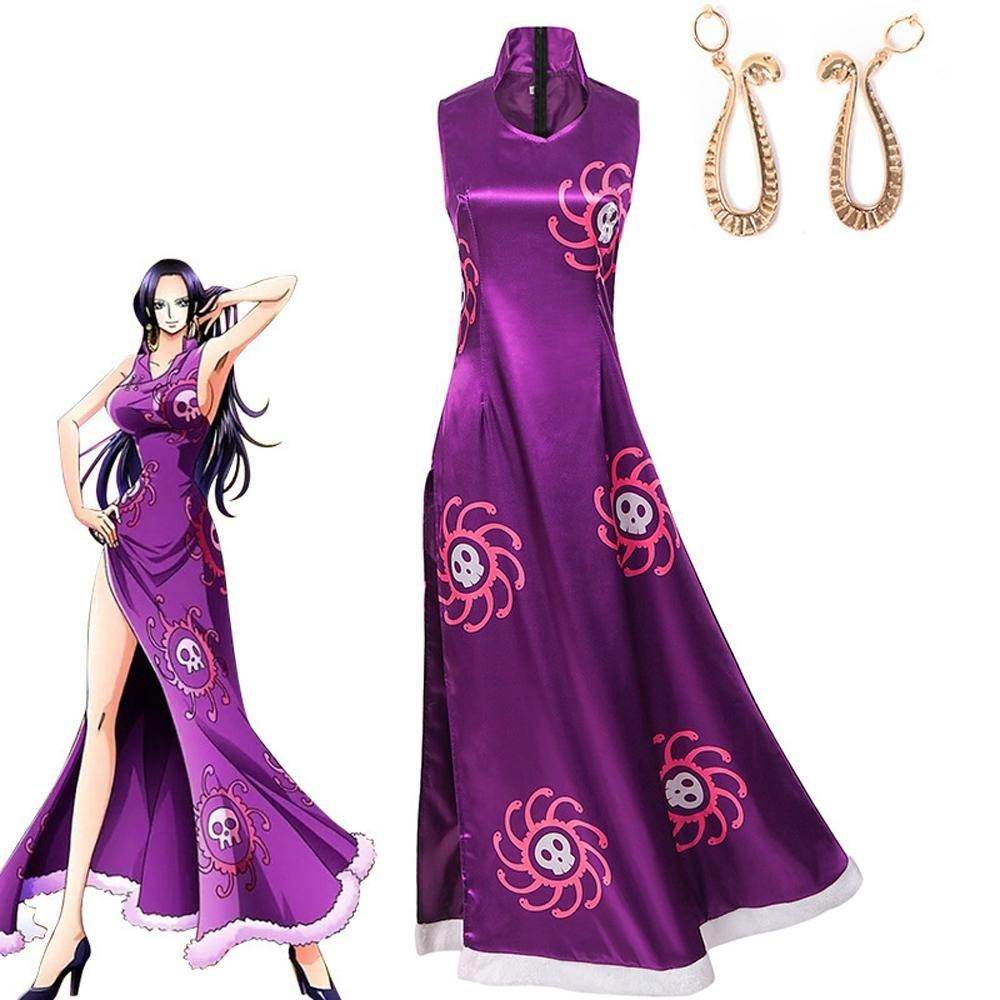 One Piece Boa Hancock Costume Party Carnival Cosplay Full Set - Ecosfun