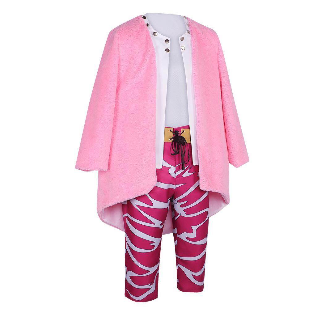 One Piece Donquixote Doflamingo Cosplay Costume Outfits Halloween Carnival Suit - Ecosfun