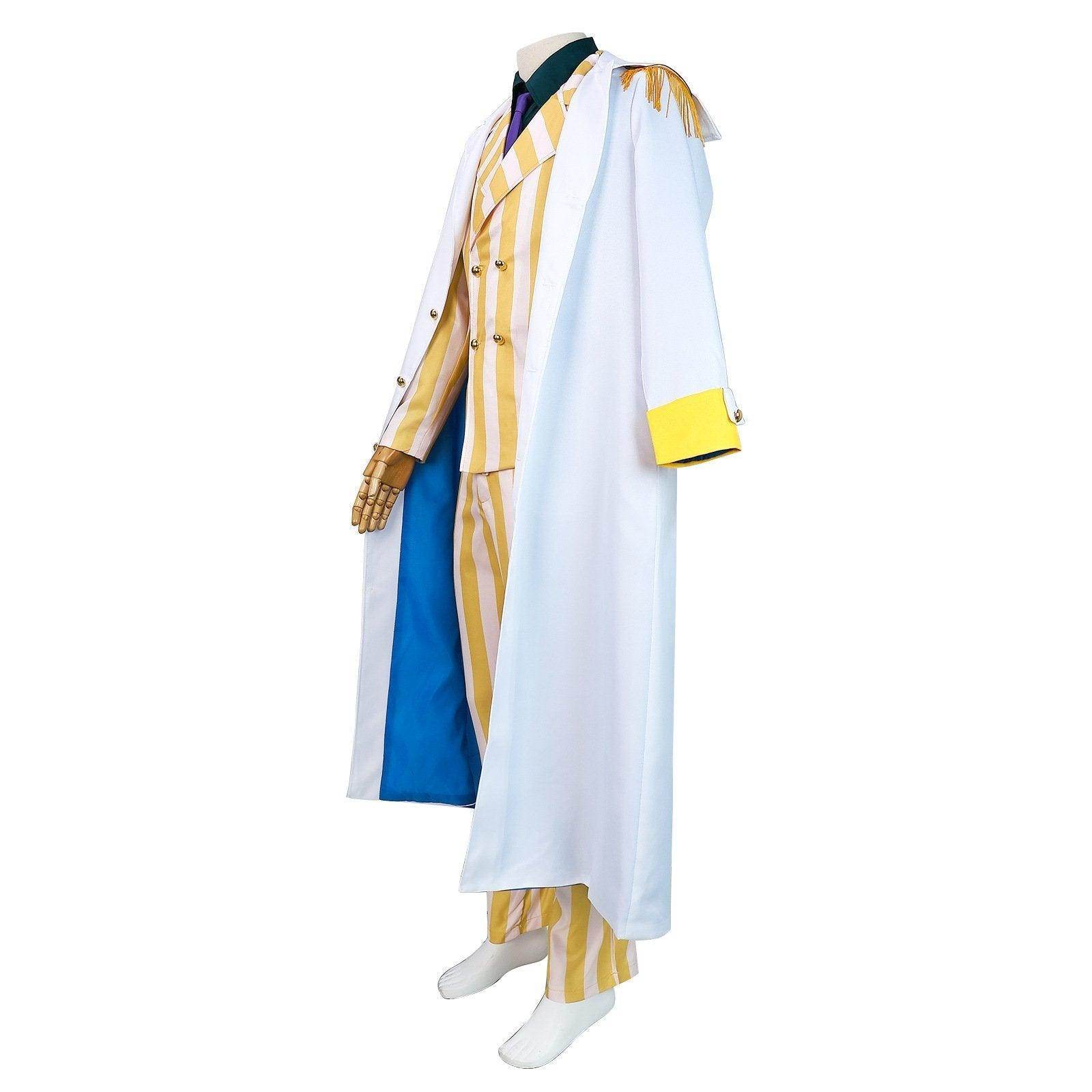 One Piece Wano Country Kizaru Costume Party Carnival Cosplay Full Set - Ecosfun