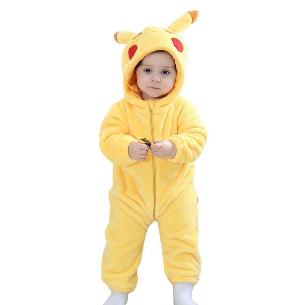 Pokemon Pikachu Baby Infant Toddler Kigurumi Animal onesies Pajamas Costumes - Pajamasbuy