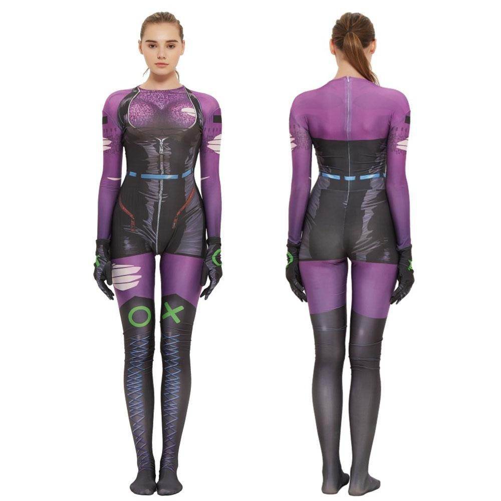 Punchline Alexis Kaye Cosplay Costume Joker's New Girlfriend Jumpsuit - Ecosfun