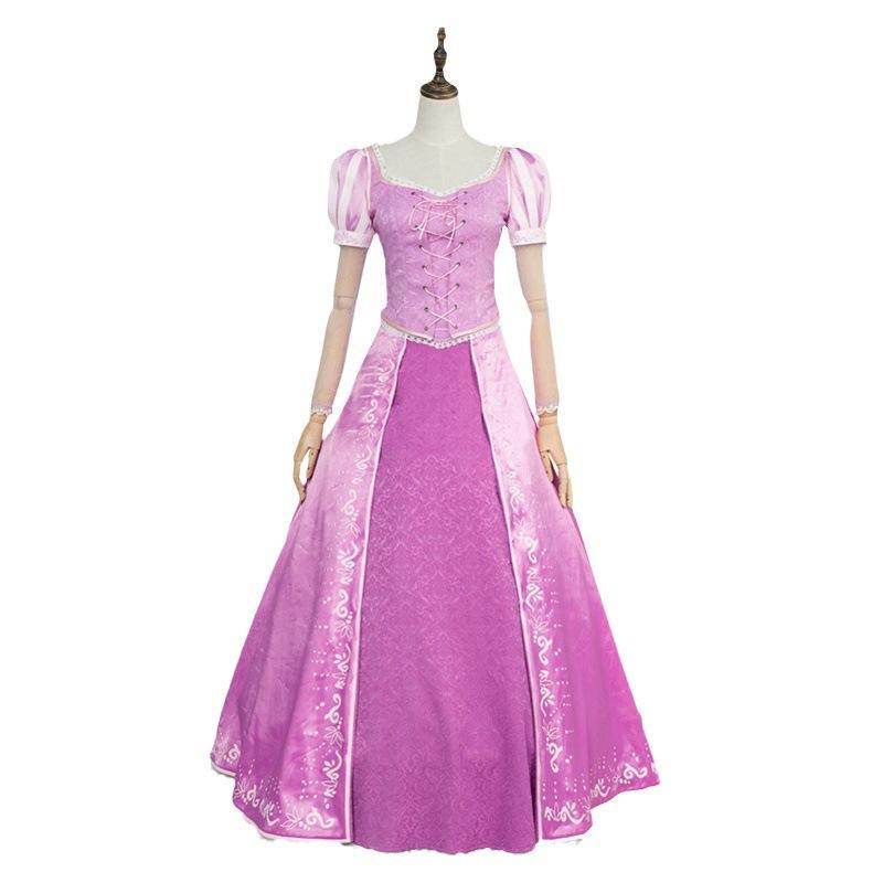 Rapunzel Halloween Costume Tangled Princess Cosplay Dress for Women - Ecosfun