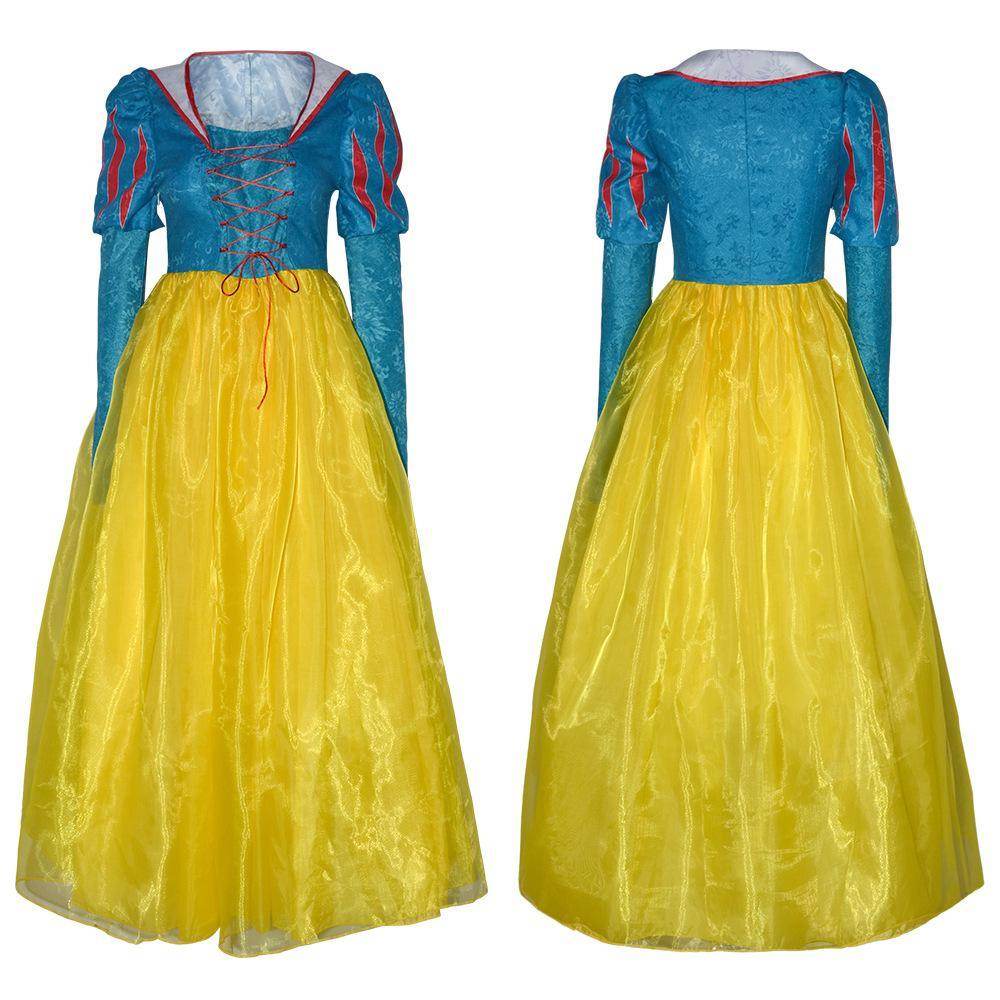 Snow White Princess Dress Cosplay Costume Carnival For Adult - Ecosfun