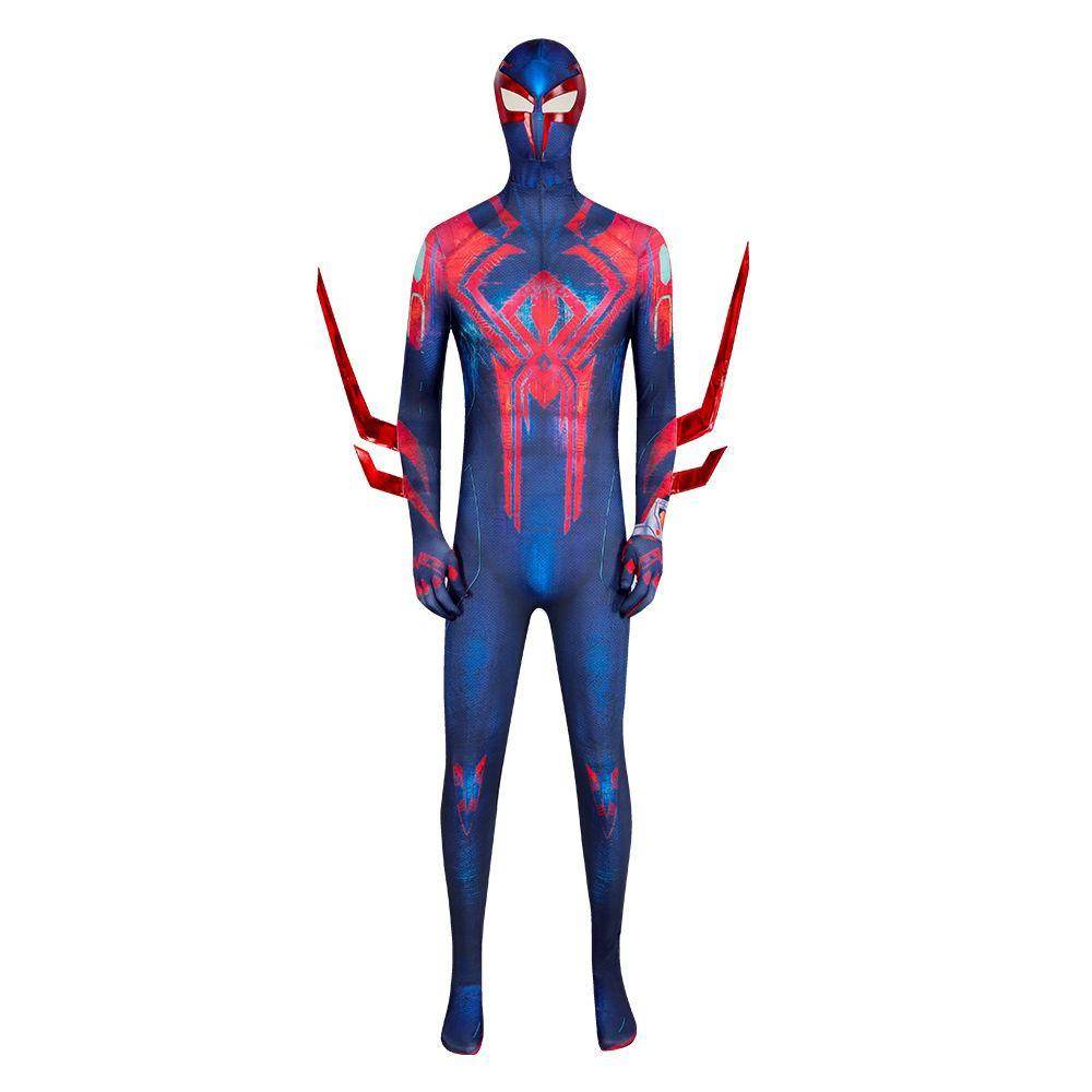 SpiderMan Across the Spider Verse Miguel O'Hara 2099 Zentai Costume Cosplay Outfits Halloween Carnival Suit Adults - Ecosfun
