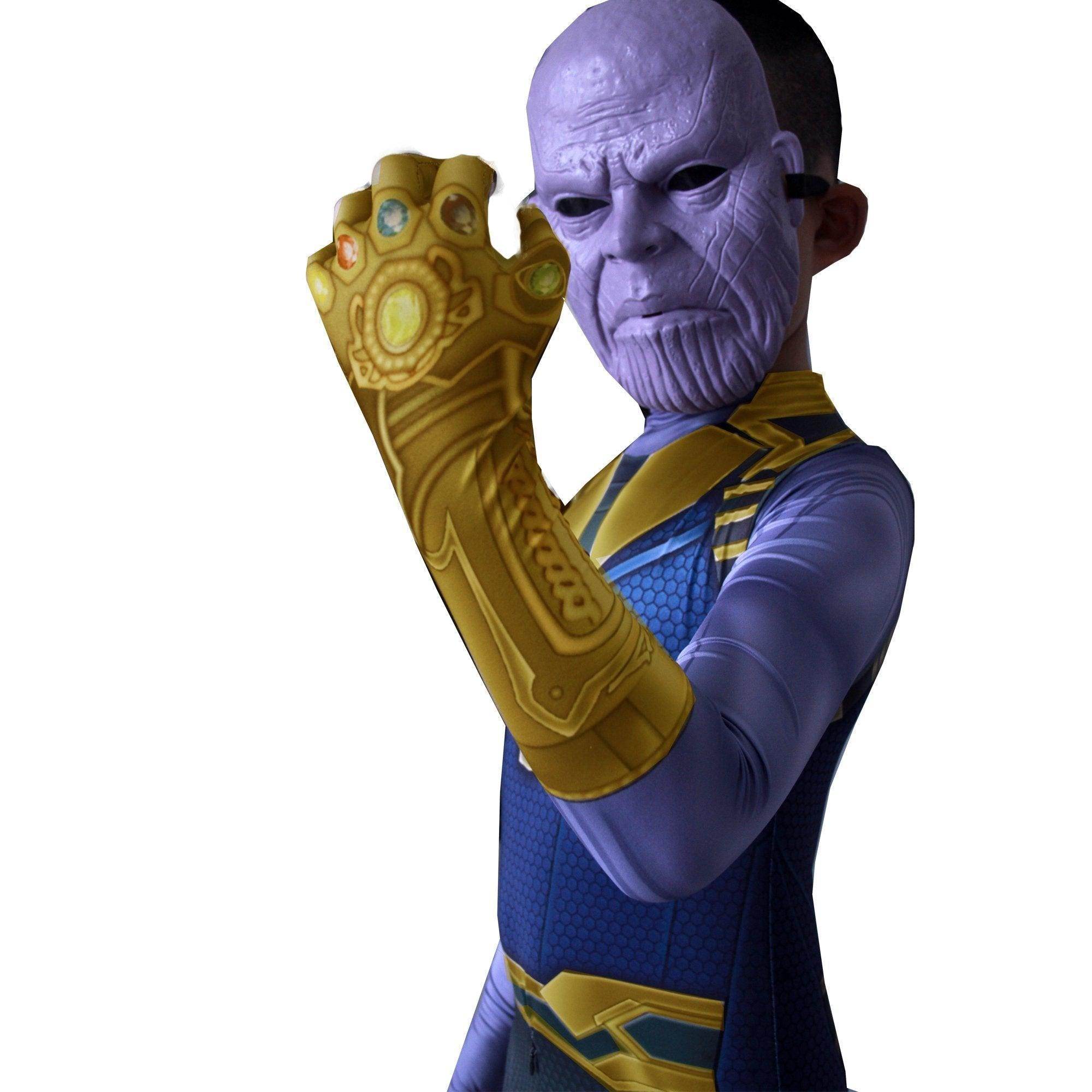 Thanos costume Jumpsuit bodysuits Avengers 4 with mask party cosplay Hallowwen - Ecosfun